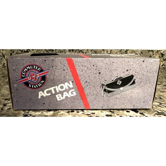 Folding Travel Bag Shopping Sourcing Zippered 2 Handles Adjustable Strap 21x10x9 - Picture 2 of 8